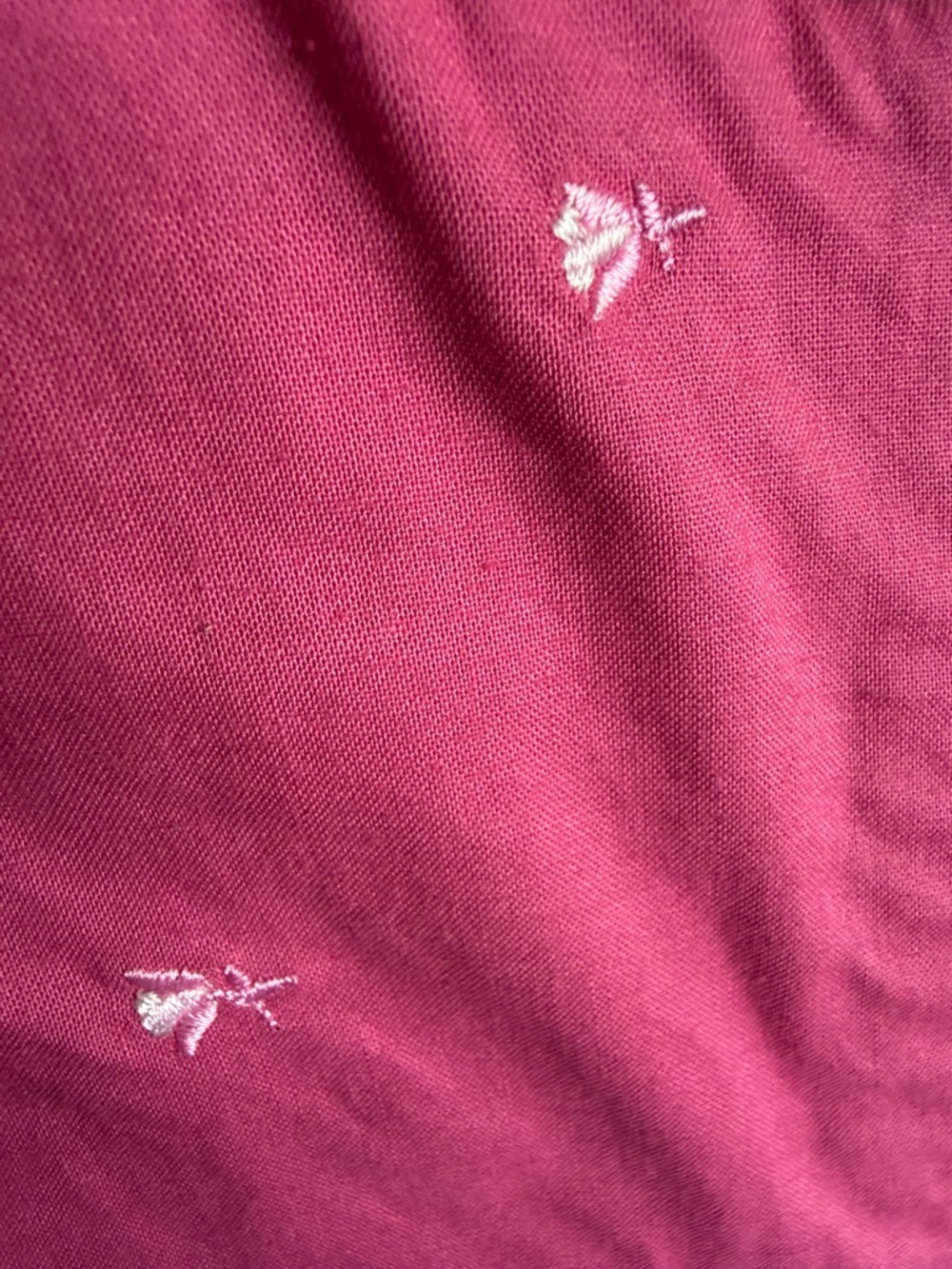 J Crew Embroidered Floral Sheath sz 4 100% Cotton Sleeveless Pink, 17” PTP, 35”L - Picture 8 of 8